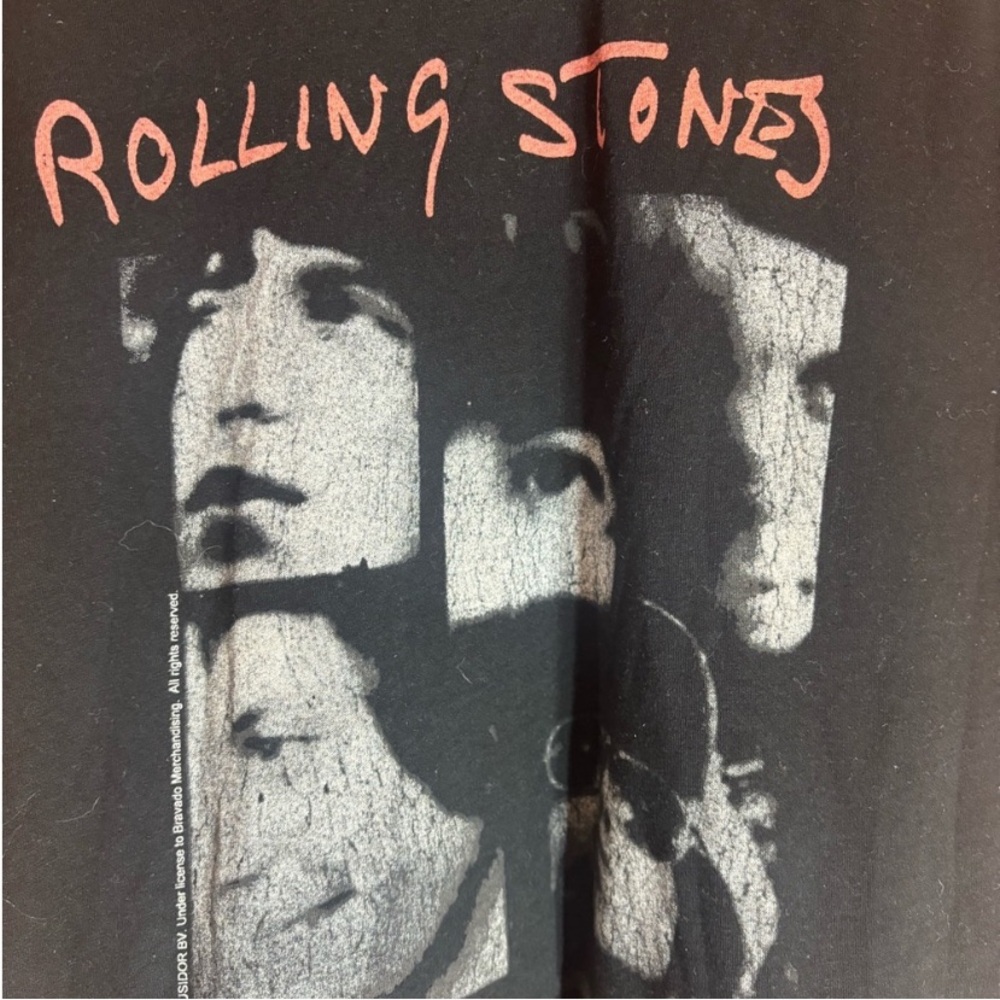 Rolling Stones small size 8 black graphic preowned tank top